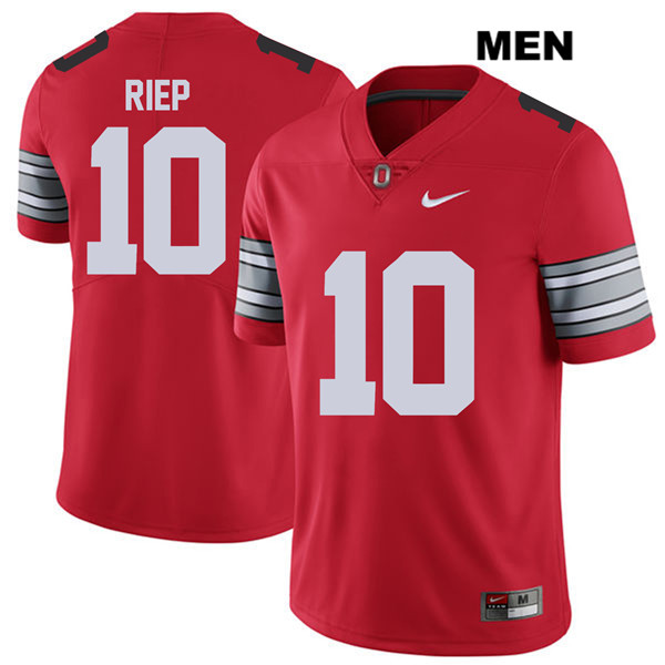Ohio State Buckeyes Men's Amir Riep #10 Red Authentic Nike 2018 Spring Game College NCAA Stitched Football Jersey KN19A24LE